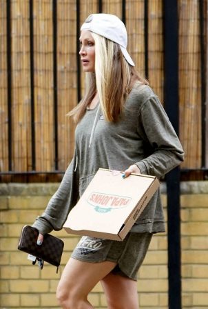 Caprice - Steps out in London