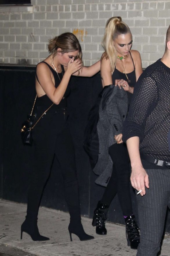 Cara Delevingne and Ashley Benson - Arriving to Rihanna's Fenty Afterparty in NY