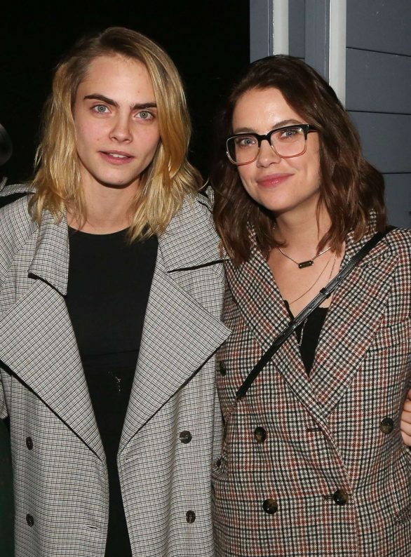 Cara Delevingne and Ashley Benson - Backstage at the musical 'Jagged Little Pill' in NY