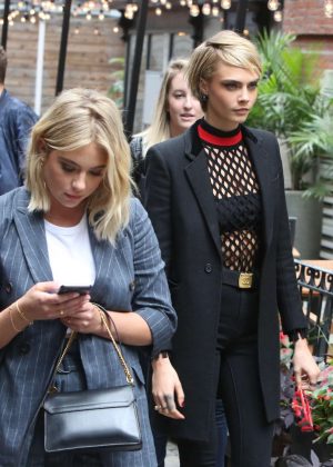 Cara Delevingne and Ashley Benson - Leaving a restaurant in Toronto