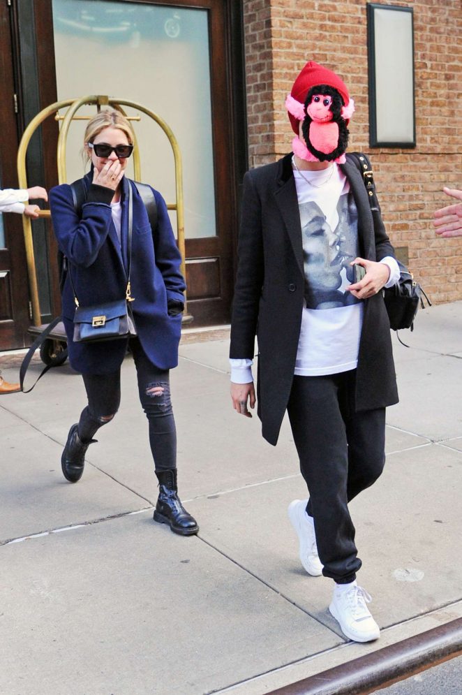 Cara Delevingne and Ashley Benson - Leaving The Greenwich Hotel in NYC