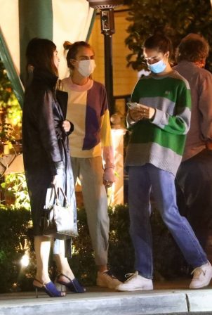 Cara Delevingne and Margaret Qualley - Spotted on a cozy dinner in Los Angeles