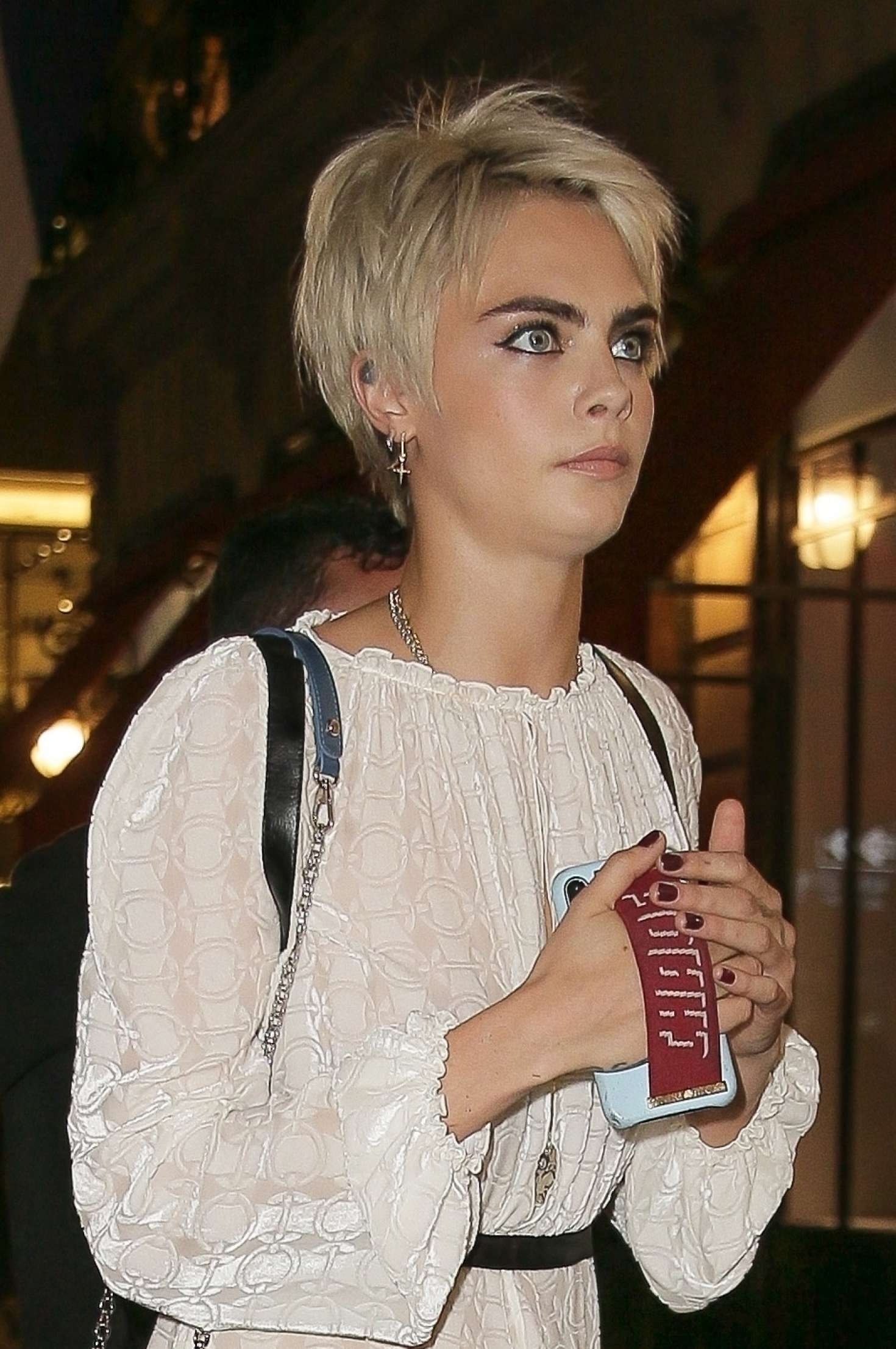 Cara Delevingne: Arriving to her sisters Birthday party -07 | GotCeleb