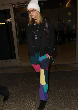 Cara Delevingne at LAX Airport in Los Angeles