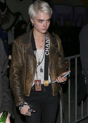 Cara Delevingne at The Darkness Concert in Hollywood