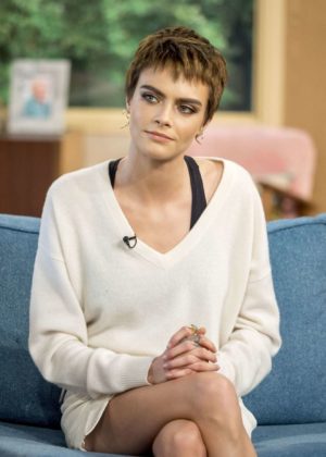 Cara Delevingne at 'This Morning' TV show in London