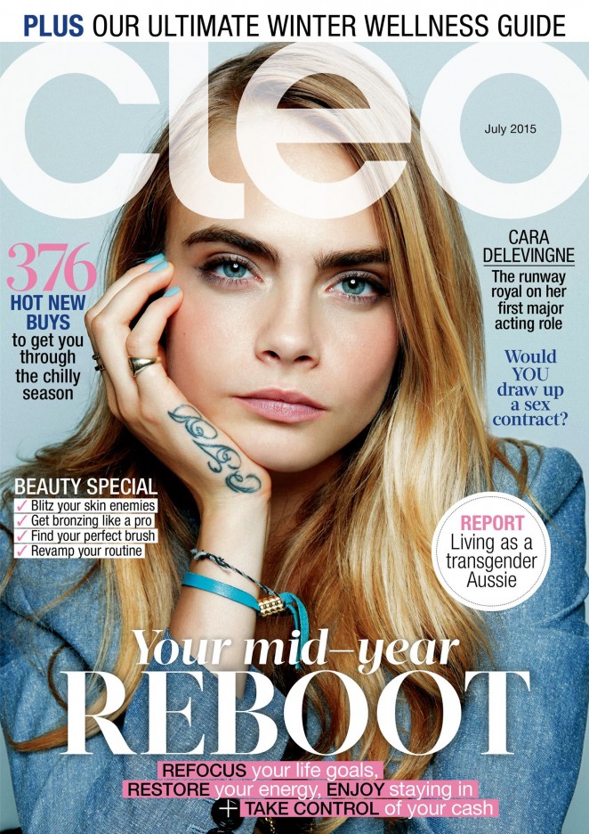 Cara Delevingne - Cleo Australia Magazine Cover (July 2015)