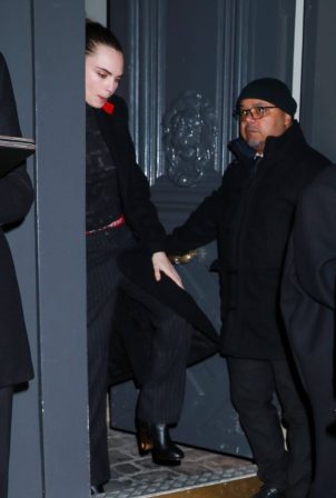 Cara Delevingne - Exits from YSL Party in Paris