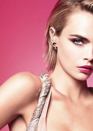Cara Delevingne - new Dior Addict Stellar Shine Lipstick Campaign 2019
