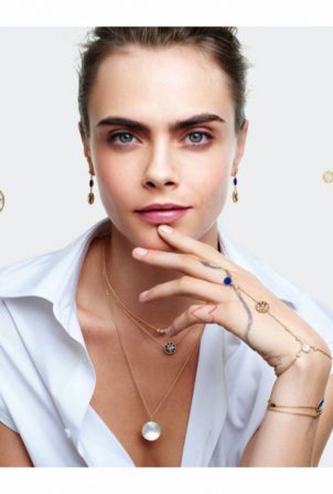 Cara Delevingne - Rose de Vents jewelry collection campaign for Dior 2020