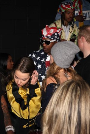 Cara Delevingne - Seen at A$AP Rocky's Superbowl afterparty in Phoenix