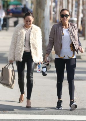 Cara Santana and Ashley Madekwe Out in Beverly Hills