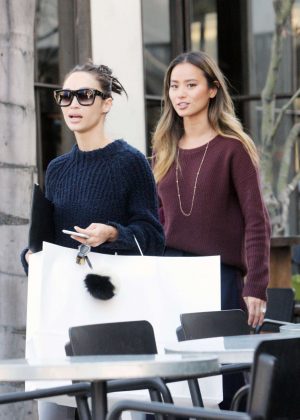 Cara Santana and Jamie Chung out for lunch in West Hollywood
