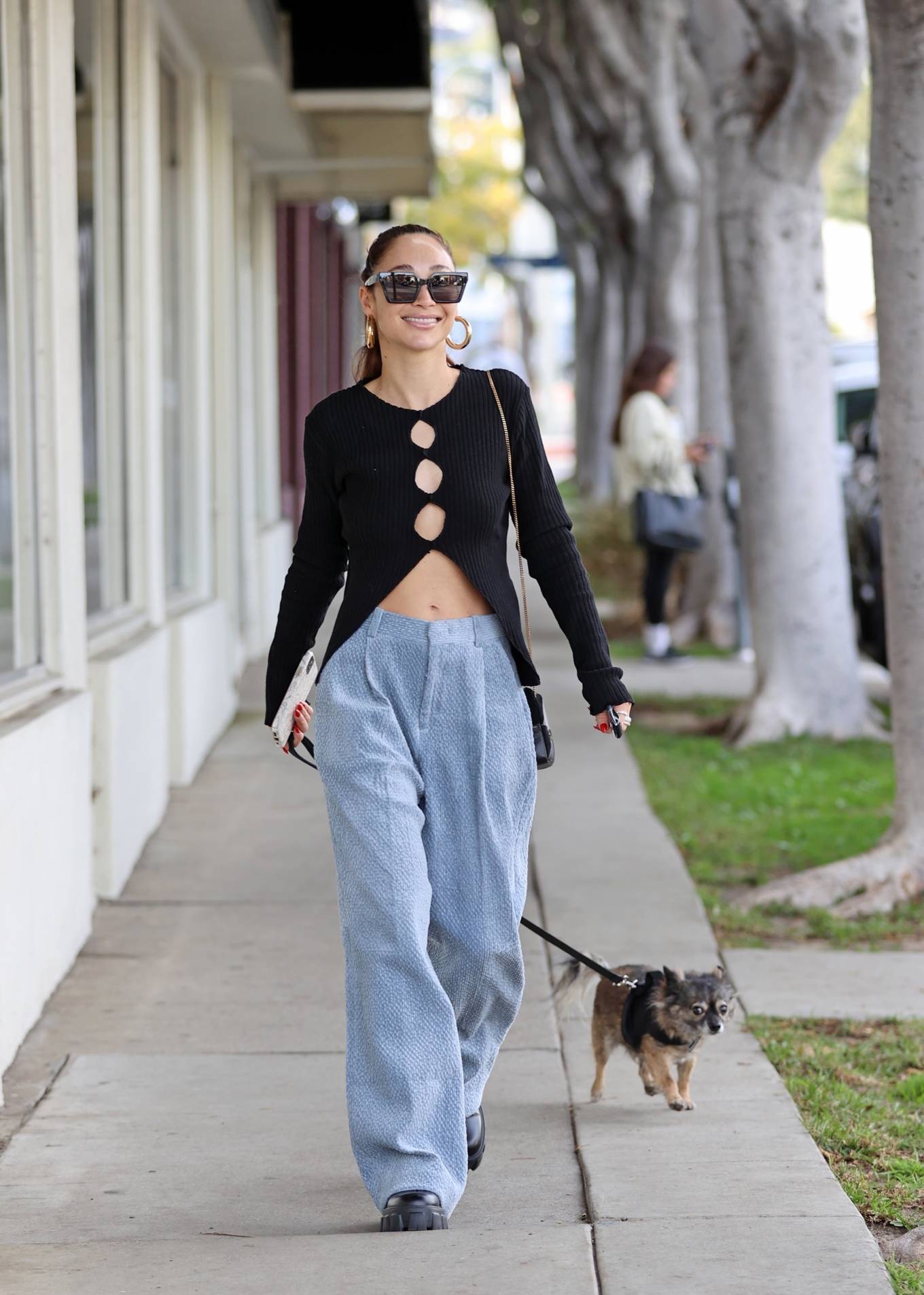 Cara Santana 2022 : Cara Santana – Heading to a hair salon with her adorable dog in Los Angeles-02