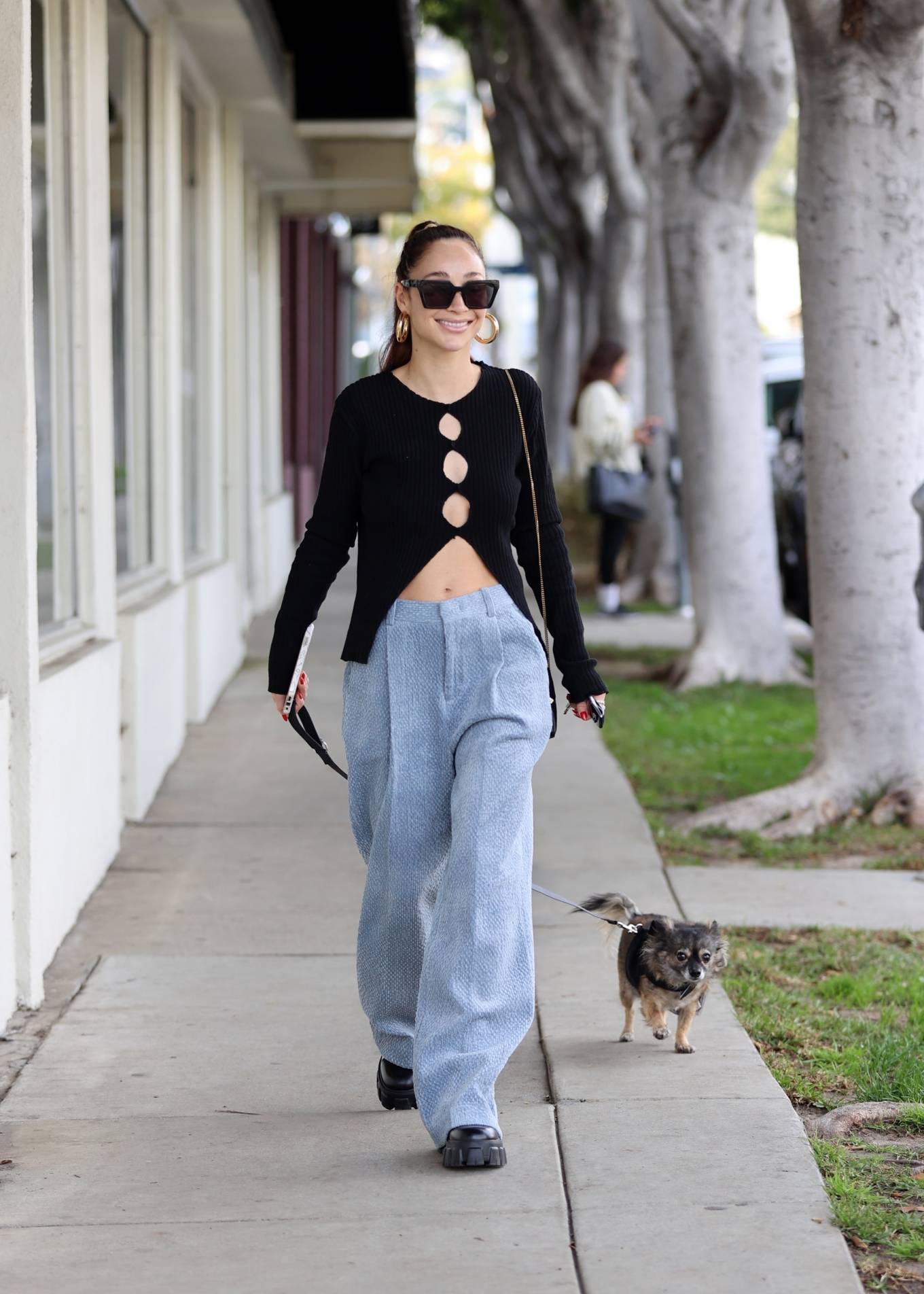 Cara Santana 2022 : Cara Santana – Heading to a hair salon with her adorable dog in Los Angeles-03
