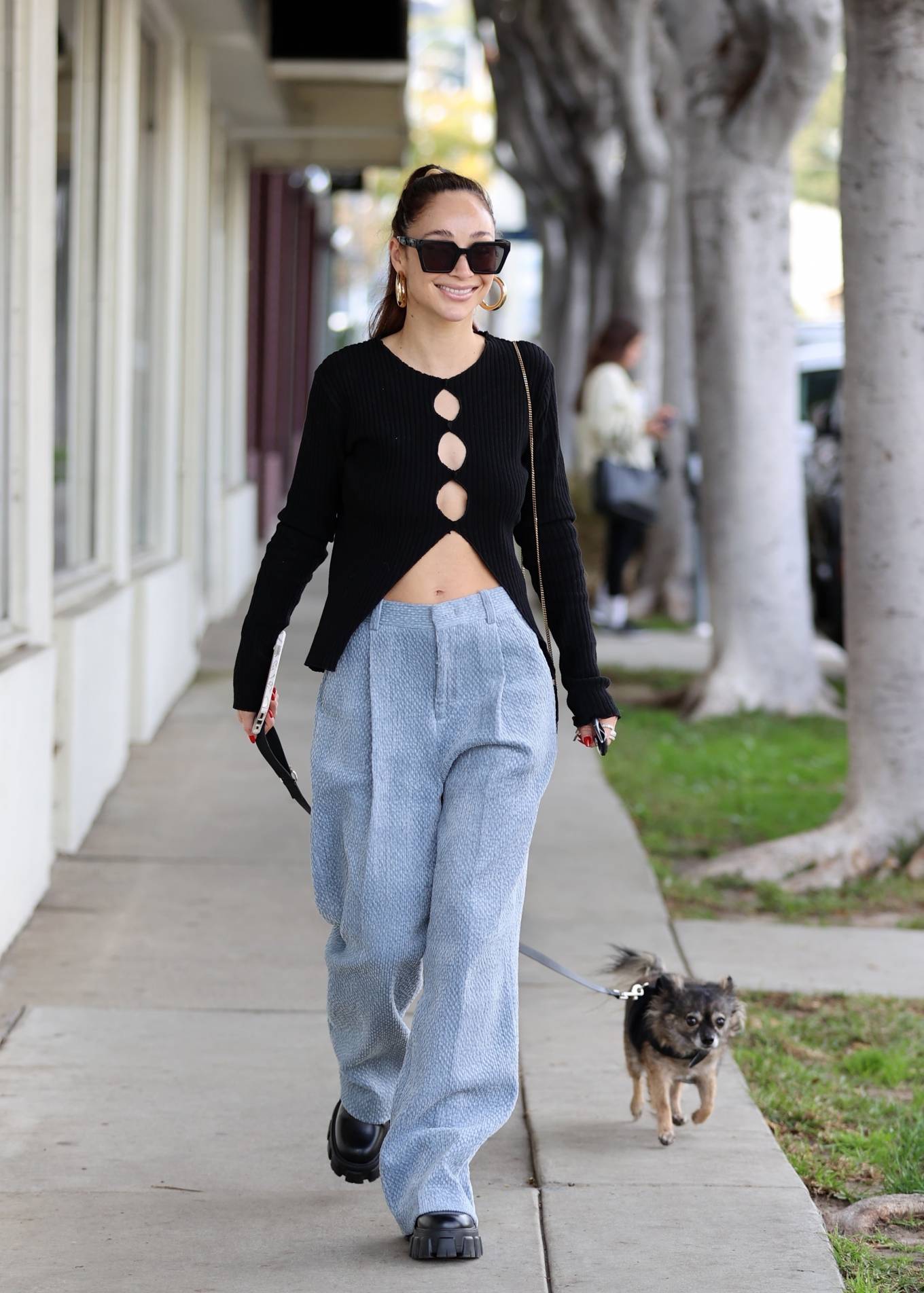 Cara Santana 2022 : Cara Santana – Heading to a hair salon with her adorable dog in Los Angeles-04