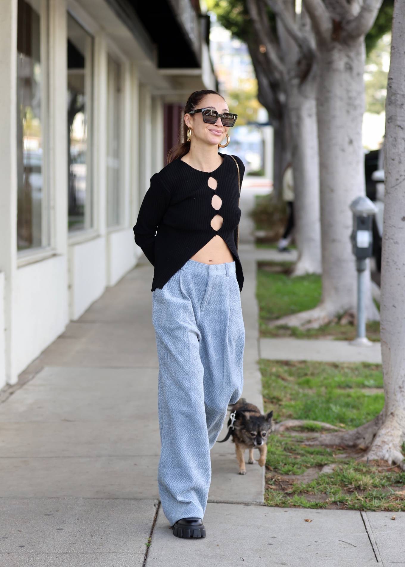 Cara Santana 2022 : Cara Santana – Heading to a hair salon with her adorable dog in Los Angeles-06
