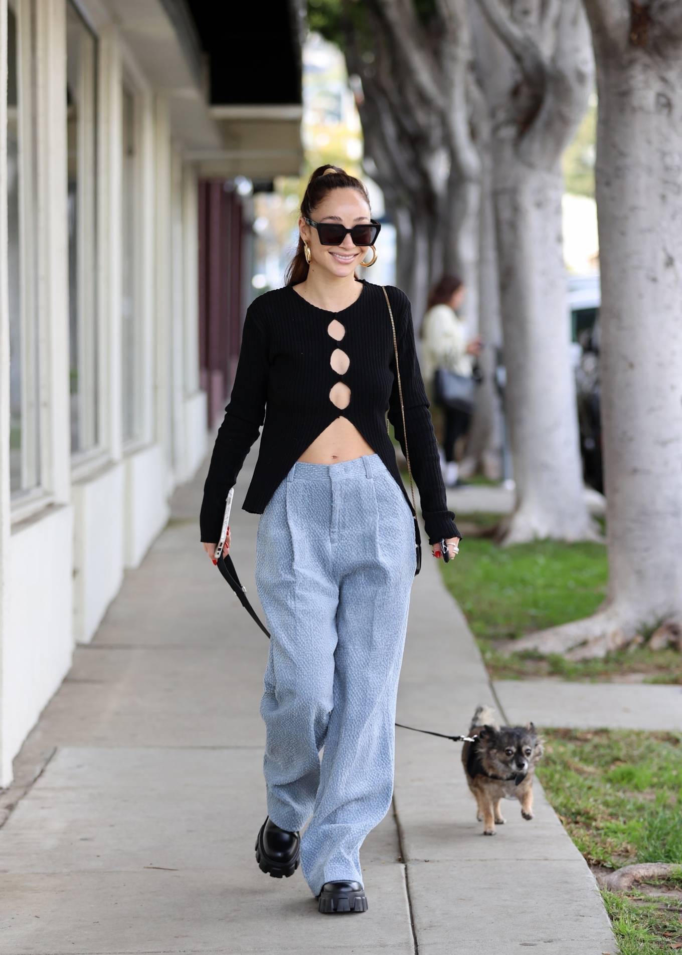 Cara Santana 2022 : Cara Santana – Heading to a hair salon with her adorable dog in Los Angeles-12