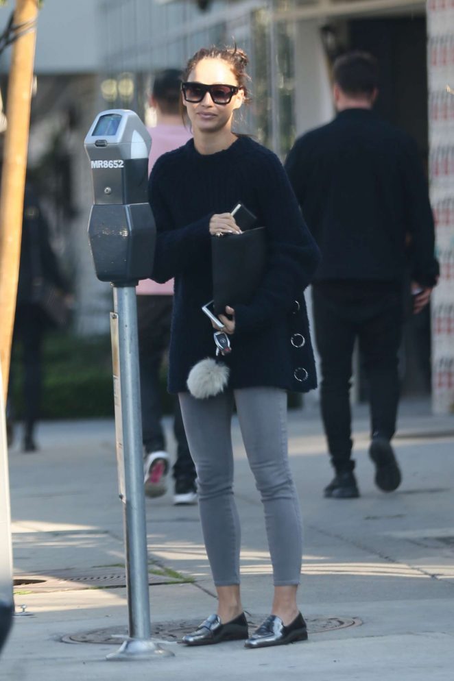 Cara Santana in Tights out shopping in West Hollywood