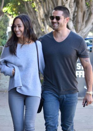Cara Santana with her boyfriend out in West Hollywood
