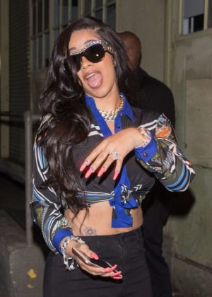 Cardi B - Arriving to Ace of Diamonds in West Hollywood