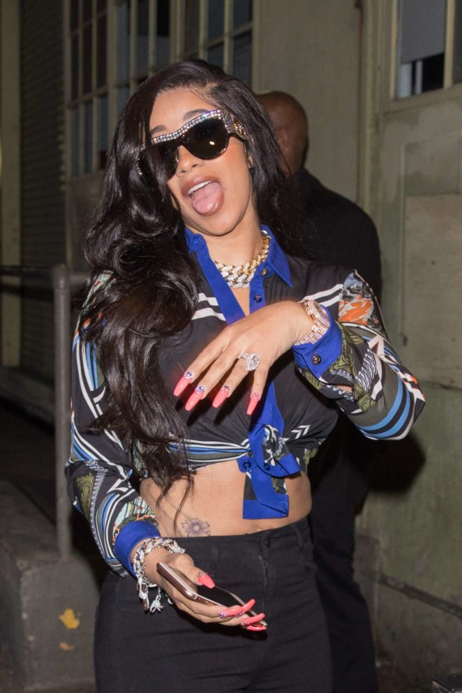 Cardi B - Arriving to Ace of Diamonds in West Hollywood