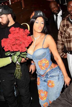 Cardi B - With her husband Offset leaving his album release party in West Hollywood