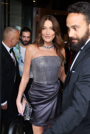 Carla Bruni - Pictured During The 76th Cannes Film Festival