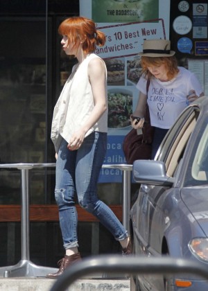 Carly Rae Jepsen in Jeans Out for lunch in West Hollywood