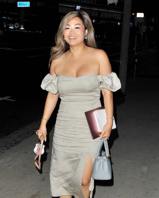 Caroline Choi - Seen at BOA Steakhouse in West Hollywood