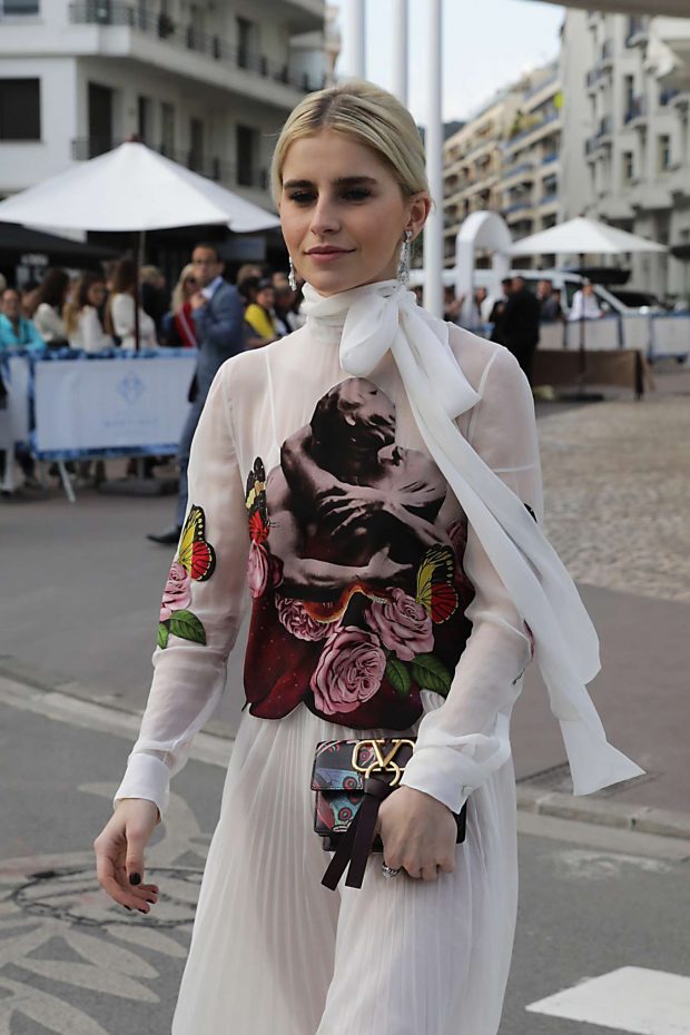 Caroline Daur - Leaving Hotel Martinez in Cannes