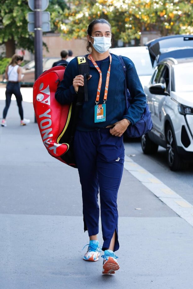 Caroline Garcia - Seen after training at Roland Garros 2021 in Paris
