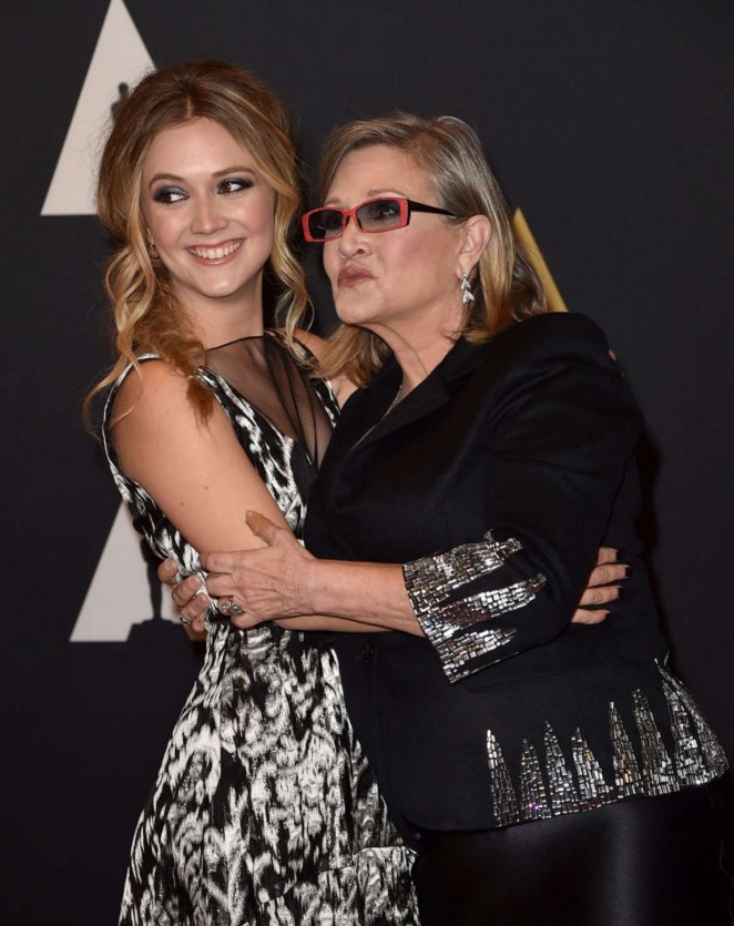 Carrie Fisher and Billie Lourd - Governors Awards 2015 in Hollywood