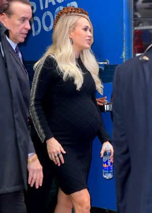 Carrie Underwood - L leaving Good Morning America in New York City