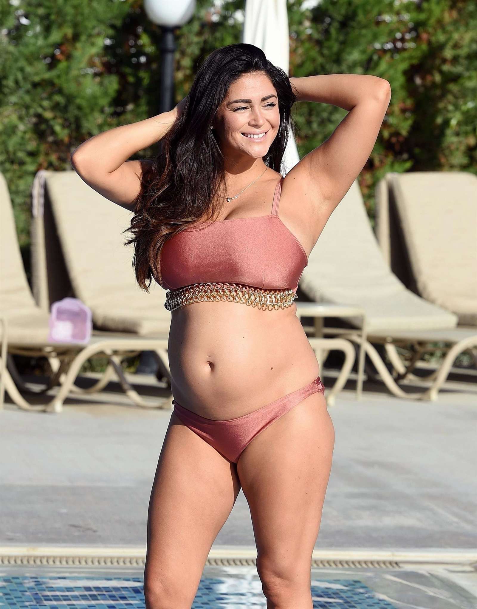 Casey Batchelor in Bronze Bikini in Cyprus