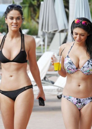 Casey Batchelor & Vicky Pattison Hot Bikini Photos in Tenerife