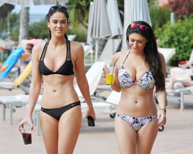 Casey Batchelor & Vicky Pattison Hot Bikini Photos in Tenerife