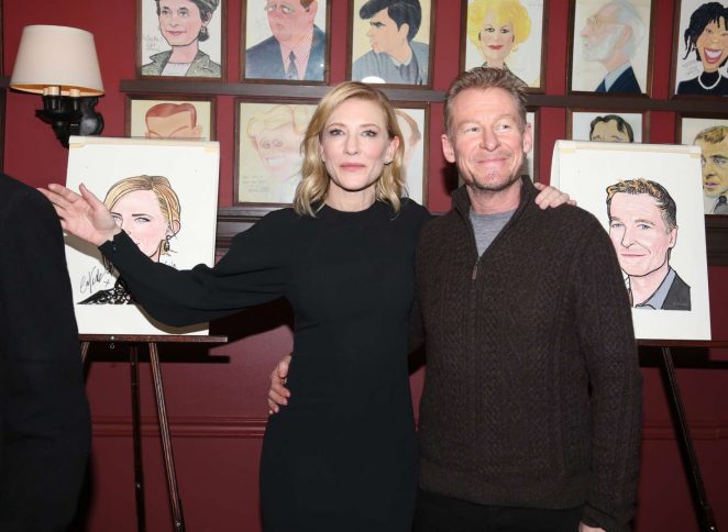 Cate Blanchett and Richard Roxburgh Sardi's caricature unveiling in NYC