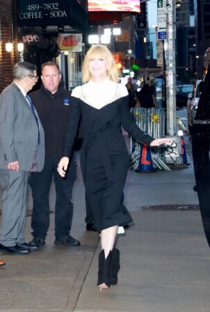 Cate Blanchett - Arrives at The Late Show with Stephen Colbert in New York