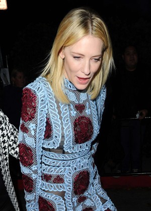 Cate Blanchett - Arrives to the W Magazine Golden Globe Party in LA