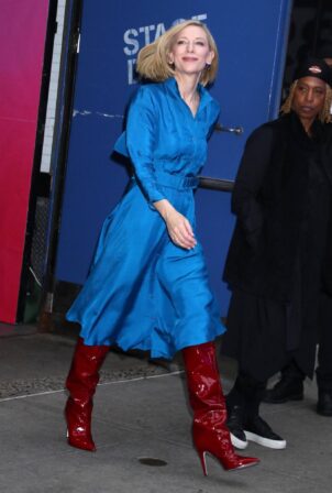 Cate Blanchett - Leaves Good Morning America in New York
