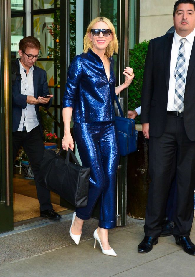 Cate Blanchett - Leaves Whitby Hotel in New York