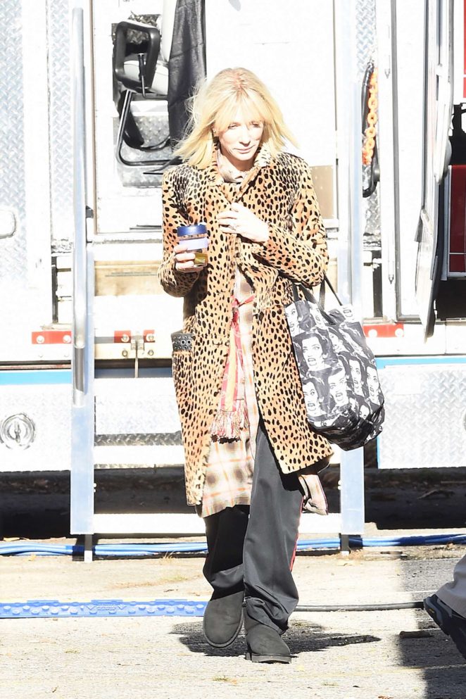 Cate Blanchett - Leaving her trailer in 'Ocean's Eight' set in NY