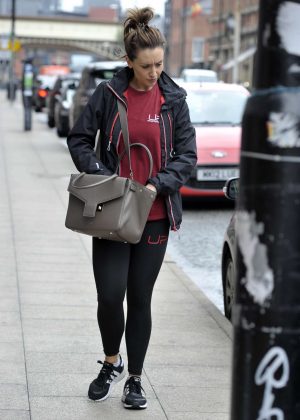 Catherine Tyldesley - Leaving the gym in Manchester