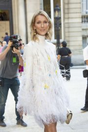 Celine Dion - Arrives at Valentino Haute Couture Show in Paris
