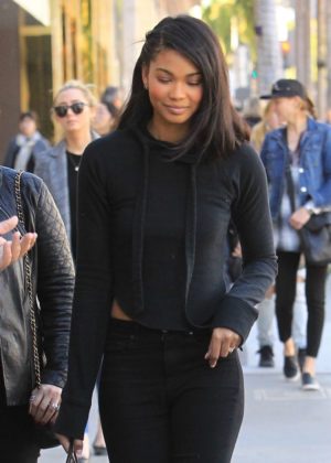 Chanel Iman - Holiday shopping trip in Beverly Hills