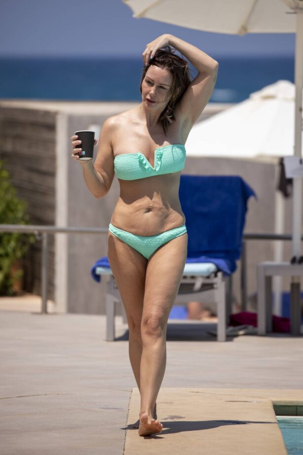 Chanelle Hayes - In a bikini by the pool in Greece