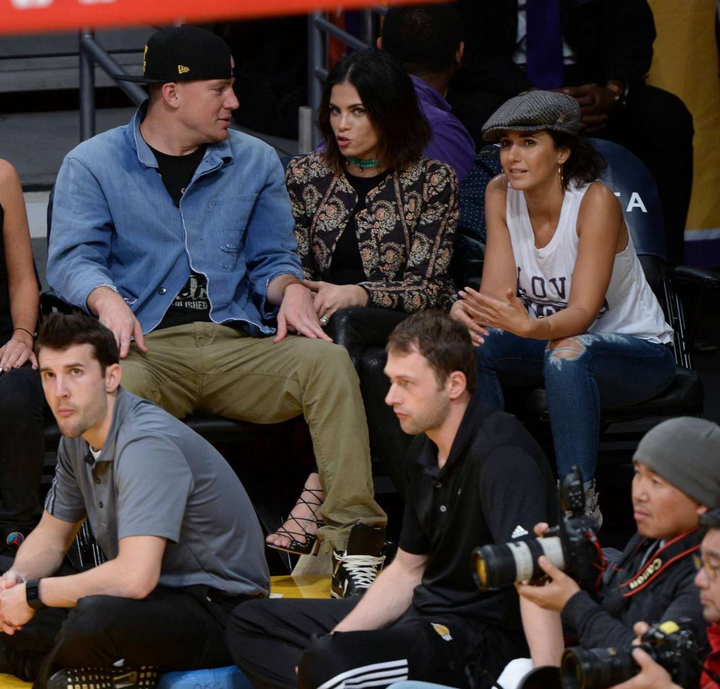 Channing Tatum, Jenna Dewan and Emmanuelle Chriqui Watch Lakers Game in LA