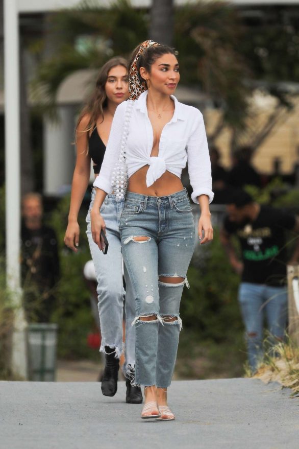 Chantel Jeffries - Arriving at the Fanatics Pre-Super Bowl Party in Miami Beach