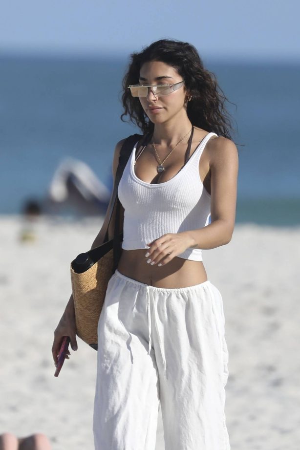 Chantel Jeffries - Seen at a beach in Miami